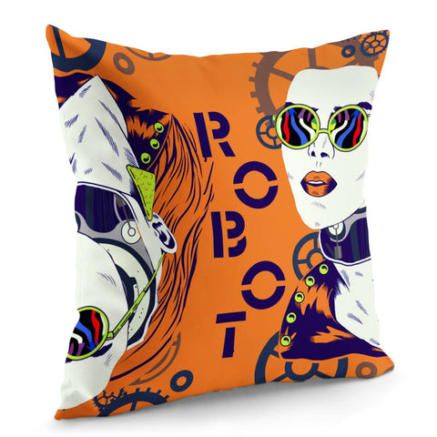 Image of Robot Pillow Cover