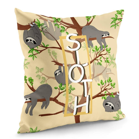 Image of Sloth Pillow Cover