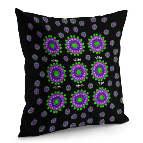 Image of Lilies And Decorative Stars Of Freedom Pillow Cover