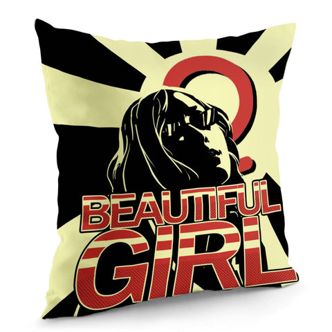 Image of Female Symbols And Female Abstraction And Font And Light Pillow Cover