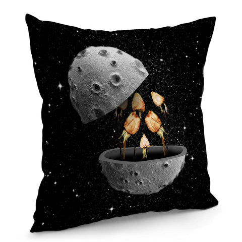 Image of Rose And The Universe Pillow Cover