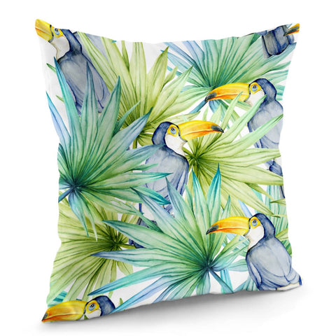 Image of Fancy Tropical Pattern Pillow Cover