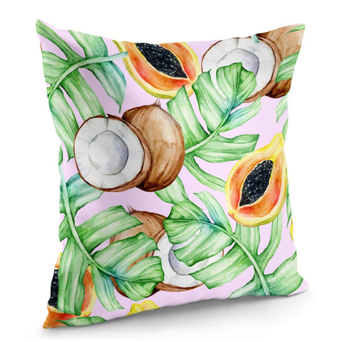 Image of Fancy Tropical Pattern Pillow Cover