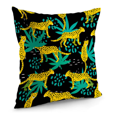 Image of Tropical Leopard Pillow Cover