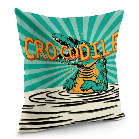 Image of Crocodile Pillow Cover