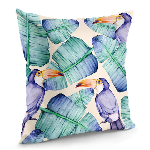 Image of Fancy Tropical Pattern Pillow Cover