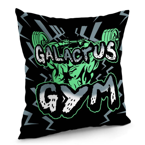 Image of Weightlifting And Muscular Man And Barbell And Font And Lightning Pillow Cover