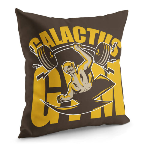 Image of Weightlifting And Muscle Man And Barbell And Font And Lightning And Slap Pillow Cover