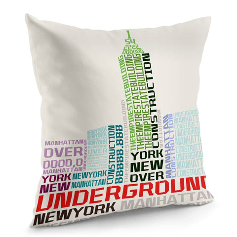 Image of Empire State Building Pillow Cover