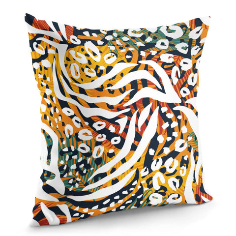 Image of Modern Abstract Animal Print Pillow Cover