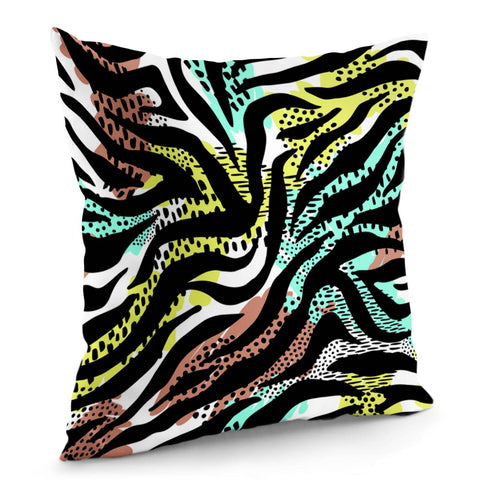 Image of Modern Abstract Animal Print Pillow Cover