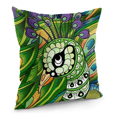 Image of Peacock Pillow Cover