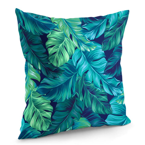 Image of Fancy Tropical Floral Pattern Pillow Cover