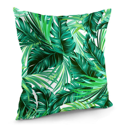 Image of Fancy Tropical Floral Pattern Pillow Cover