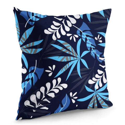 Image of Fancy Tropical Floral Pattern Pillow Cover