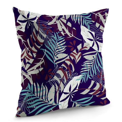 Image of Fancy Tropical Floral Pattern Pillow Cover