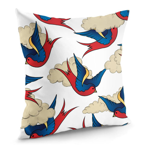 Image of Cloud And Swallow Pillow Cover