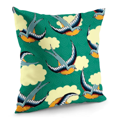 Image of Cloud And Swallow Pillow Cover