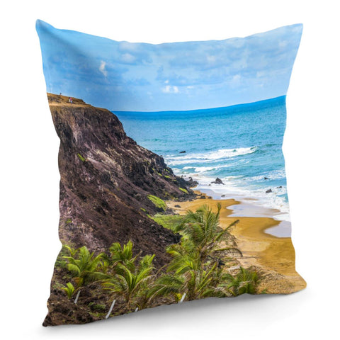 Image of Praia Do Amor, Pipa - Brazil Pillow Cover