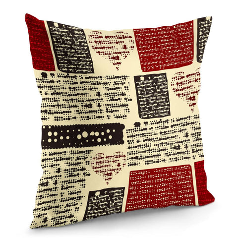 Image of Retro Newspaper Pillow Cover