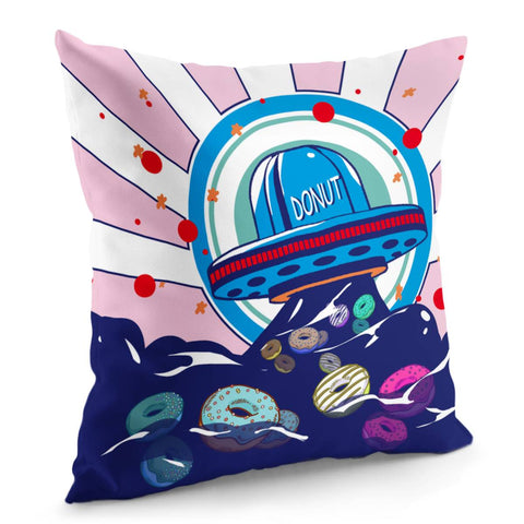 Image of Donuts And Saucers And Stars And Sweets And Light Pillow Cover