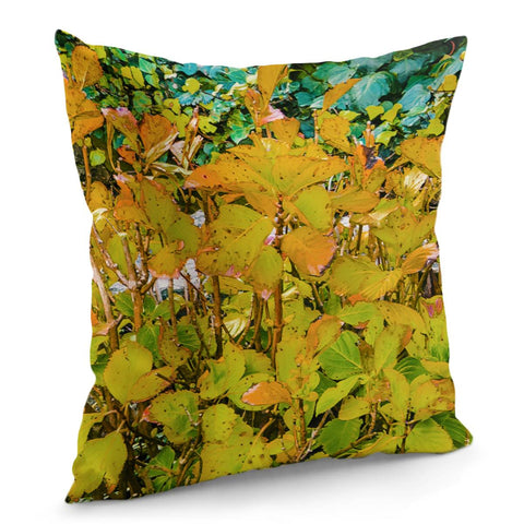 Image of Colored Nature Print Pillow Cover