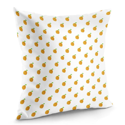 Image of Orange Cartoon Drawing Pattern Design Pillow Cover