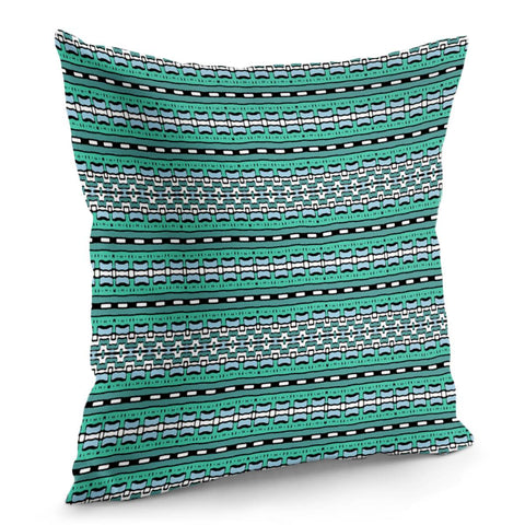 Image of Aztec Striped Colorful Print Pattern Pillow Cover
