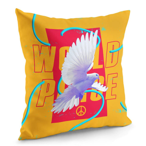 Image of Peace Dove Pillow Cover