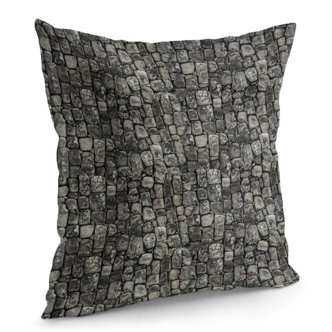 Image of Ancient Stone Wall Pattern Pillow Cover