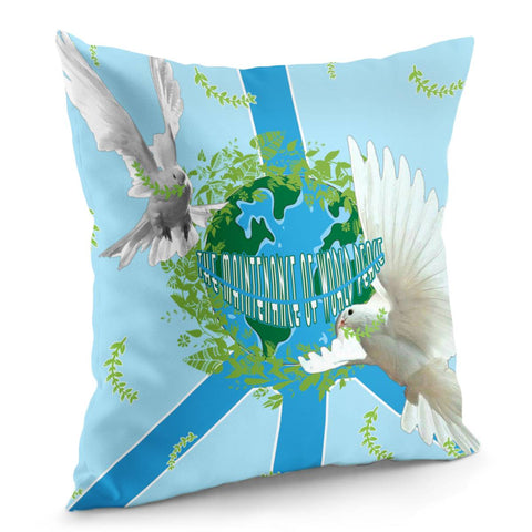 Image of Peace Pigeon Pillow Cover