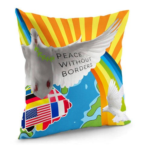 Image of Peace Pigeon Pillow Cover