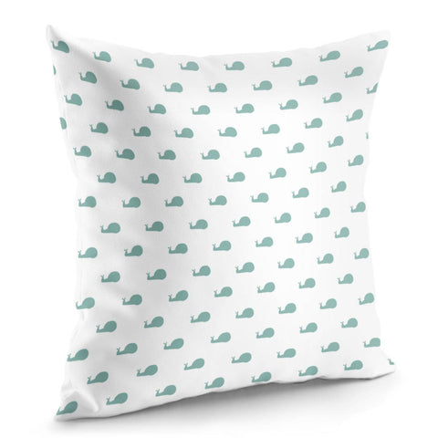 Image of Snails Silhouette Drawing Pattern Pillow Cover