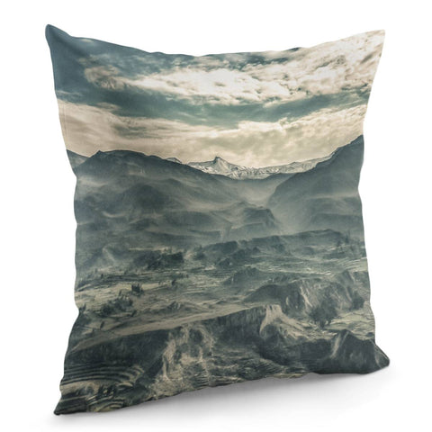 Image of Colca Valley, Arequipa Peru Pillow Cover