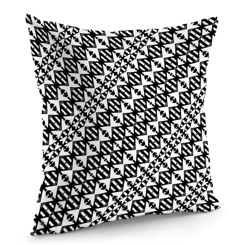 Image of Black And White Tribal Pillow Cover