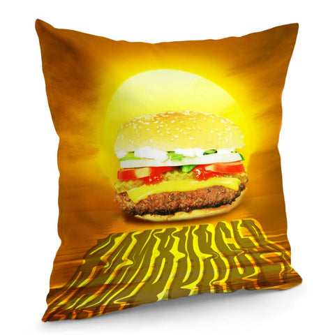 Image of Burger Pillow Cover