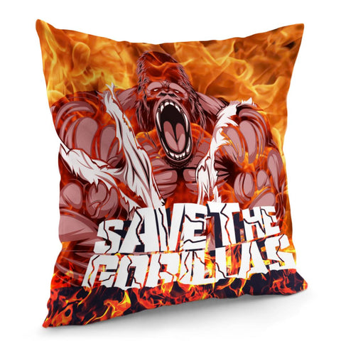 Image of Gorilla Pillow Cover