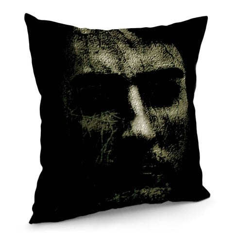 Image of Creepy Portrait Artwork Pillow Cover