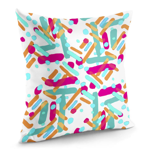 Image of Vivid Multicolored Abstract Print Pillow Cover