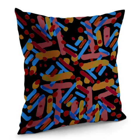 Image of Vivid Multicolored Abstract Print Pillow Cover