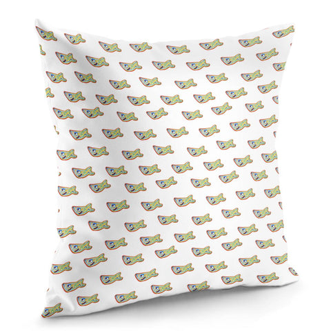 Image of Funny Shark Drawing Pattern Pillow Cover