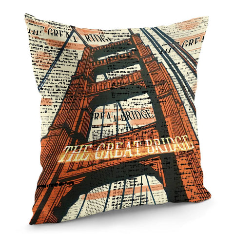 Image of Golden Gate Bridge Pillow Cover