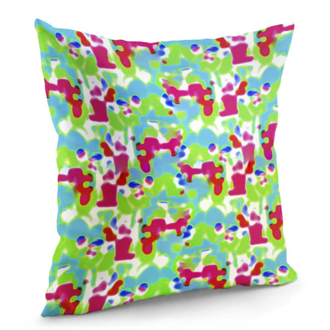 Image of Modern Abstract Collage Vivid Pattern Pillow Cover