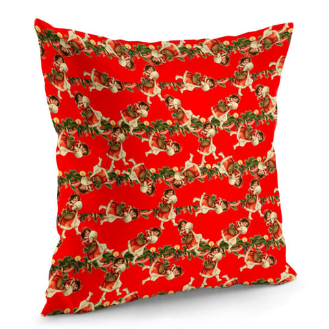 Image of Vintage Christmas Red Pillow Cover
