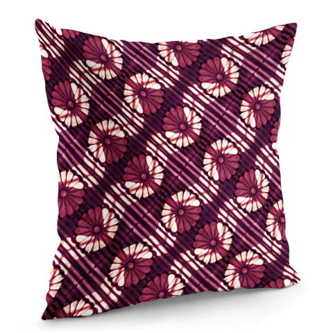 Image of Decorative Stylized Floral Pattern Pillow Cover