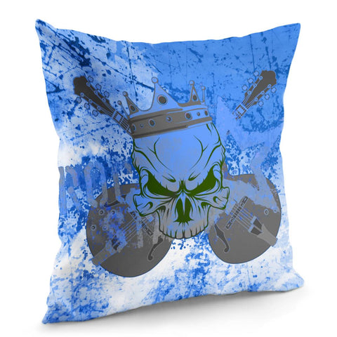 Image of Colored Skull Pillow Cover