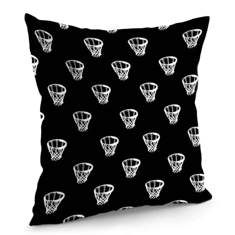 Image of Basketball Motif Print Pattern Pillow Cover