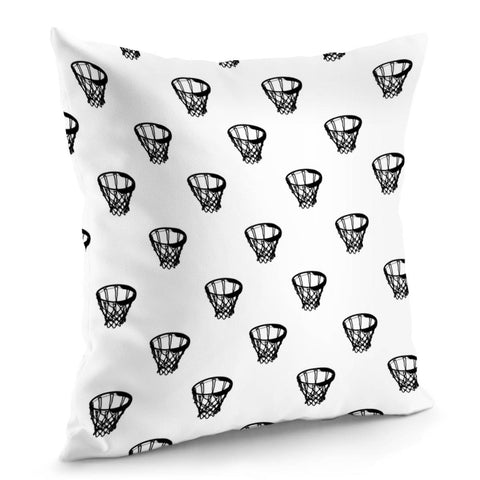 Image of Basketball Motif Print Pattern Pillow Cover