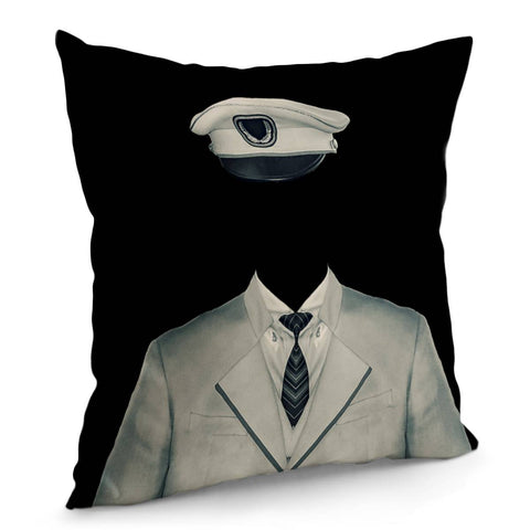 Image of Surreal Officer Man Portrait Pillow Cover
