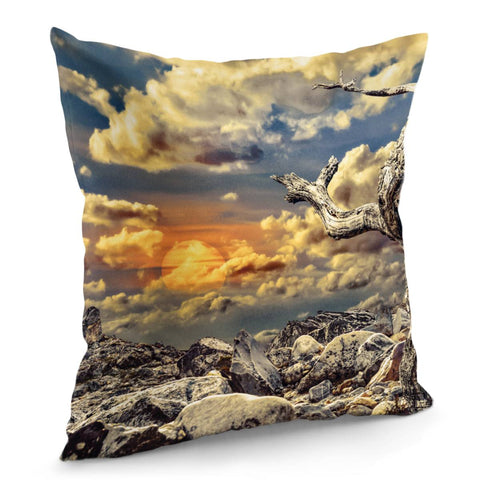 Image of Fantasy Lanscape Scene Pillow Cover